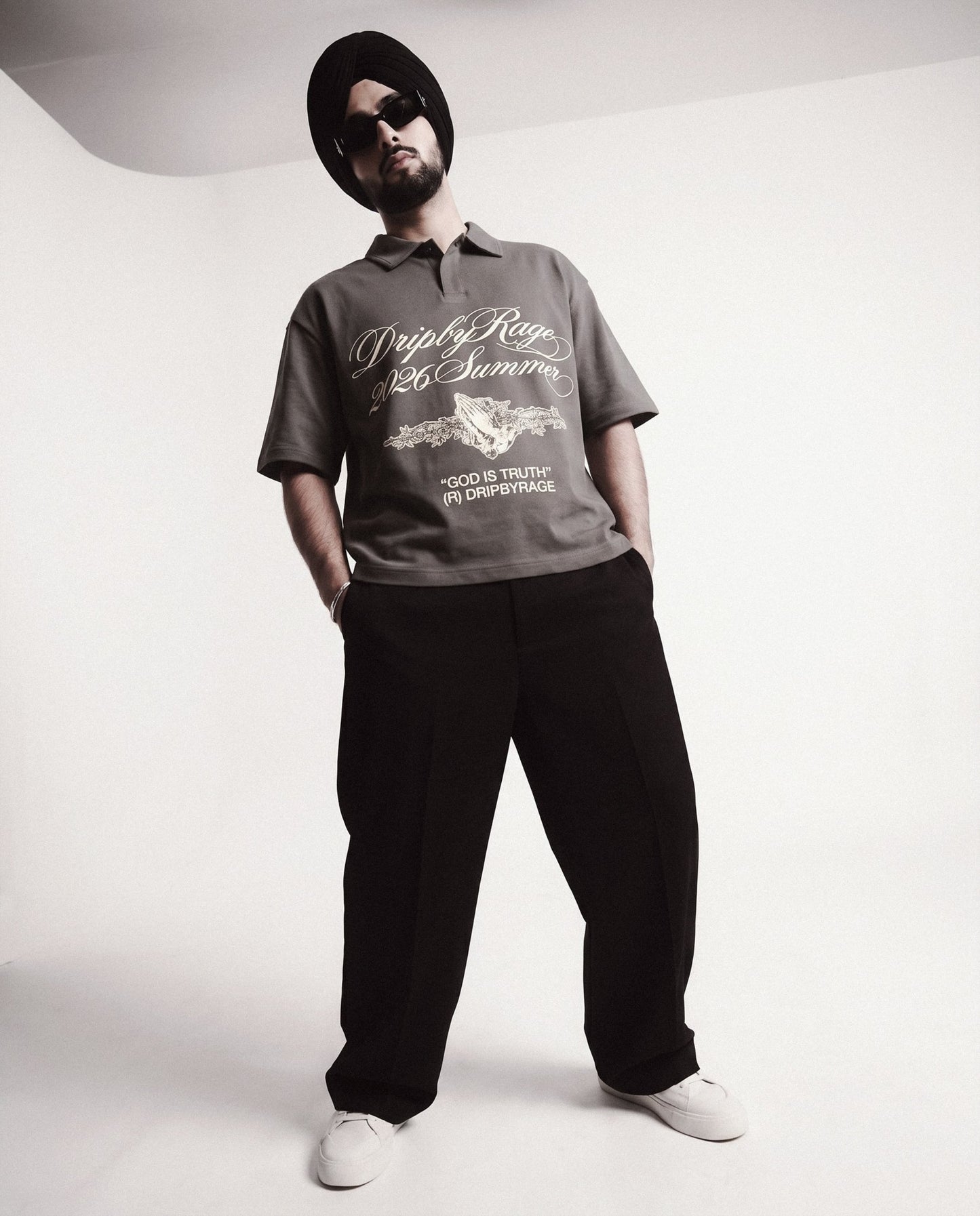 TRUTH OVERSIZED POLO T-SHIRT - Drip by Rage