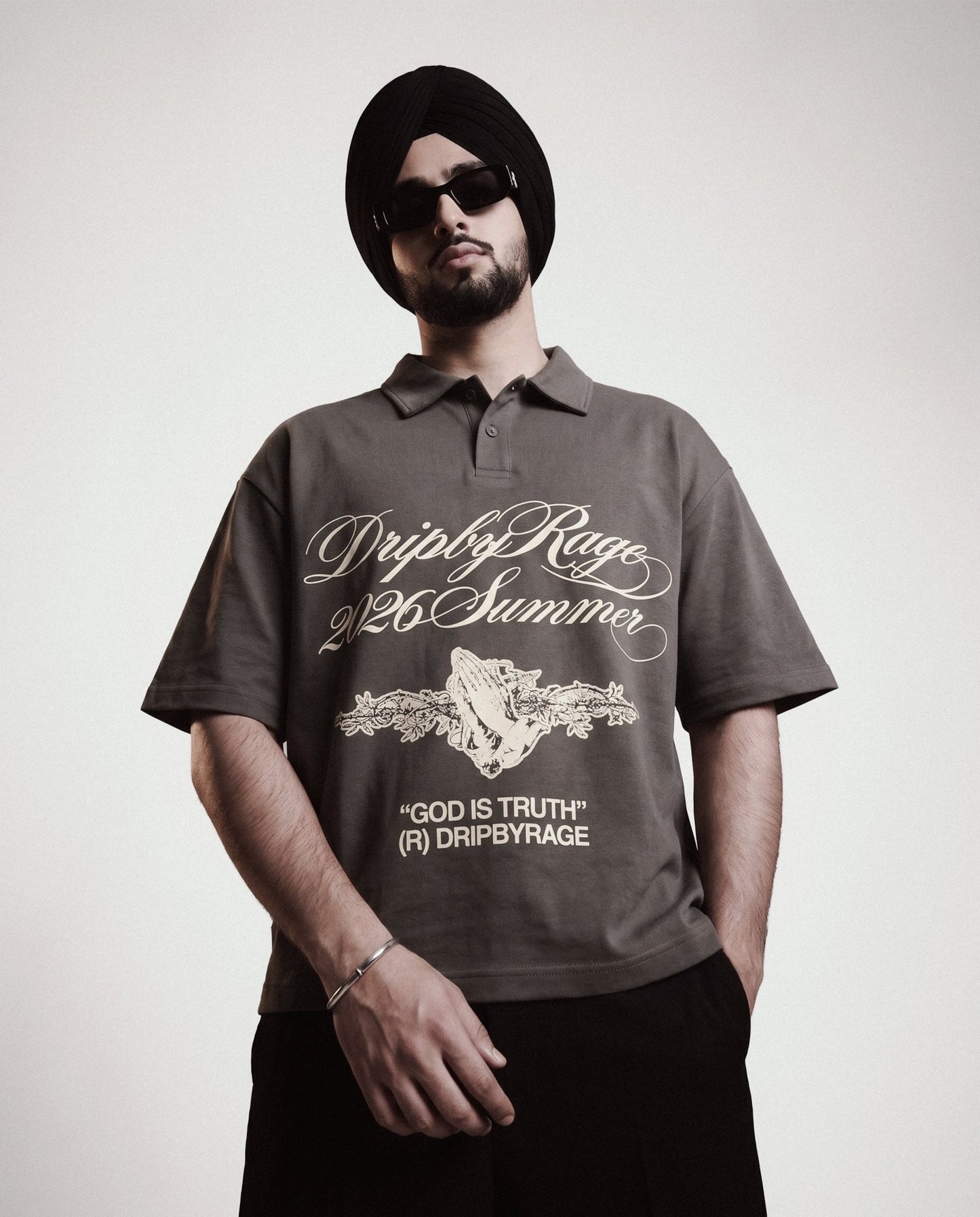 TRUTH OVERSIZED POLO T-SHIRT - Drip by Rage
