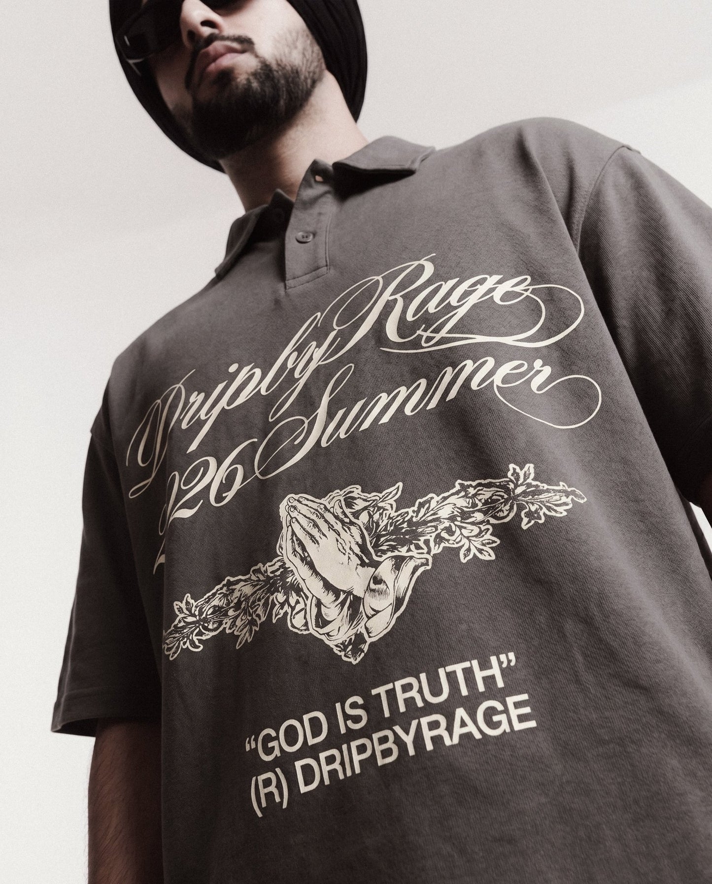 TRUTH OVERSIZED POLO T-SHIRT - Drip by Rage
