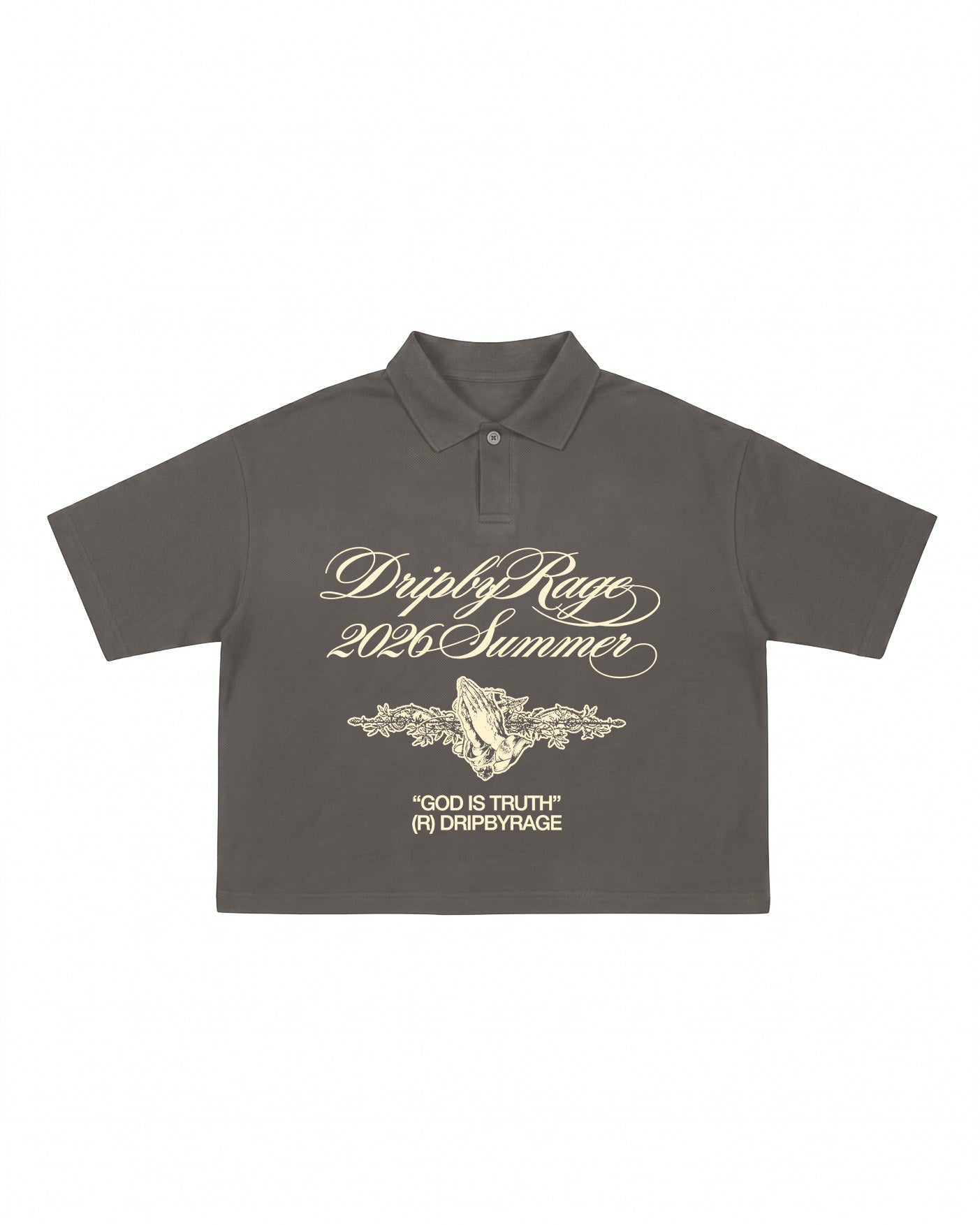 TRUTH OVERSIZED POLO T-SHIRT - Drip by Rage