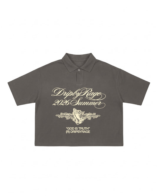 TRUTH OVERSIZED POLO T-SHIRT - Drip by Rage