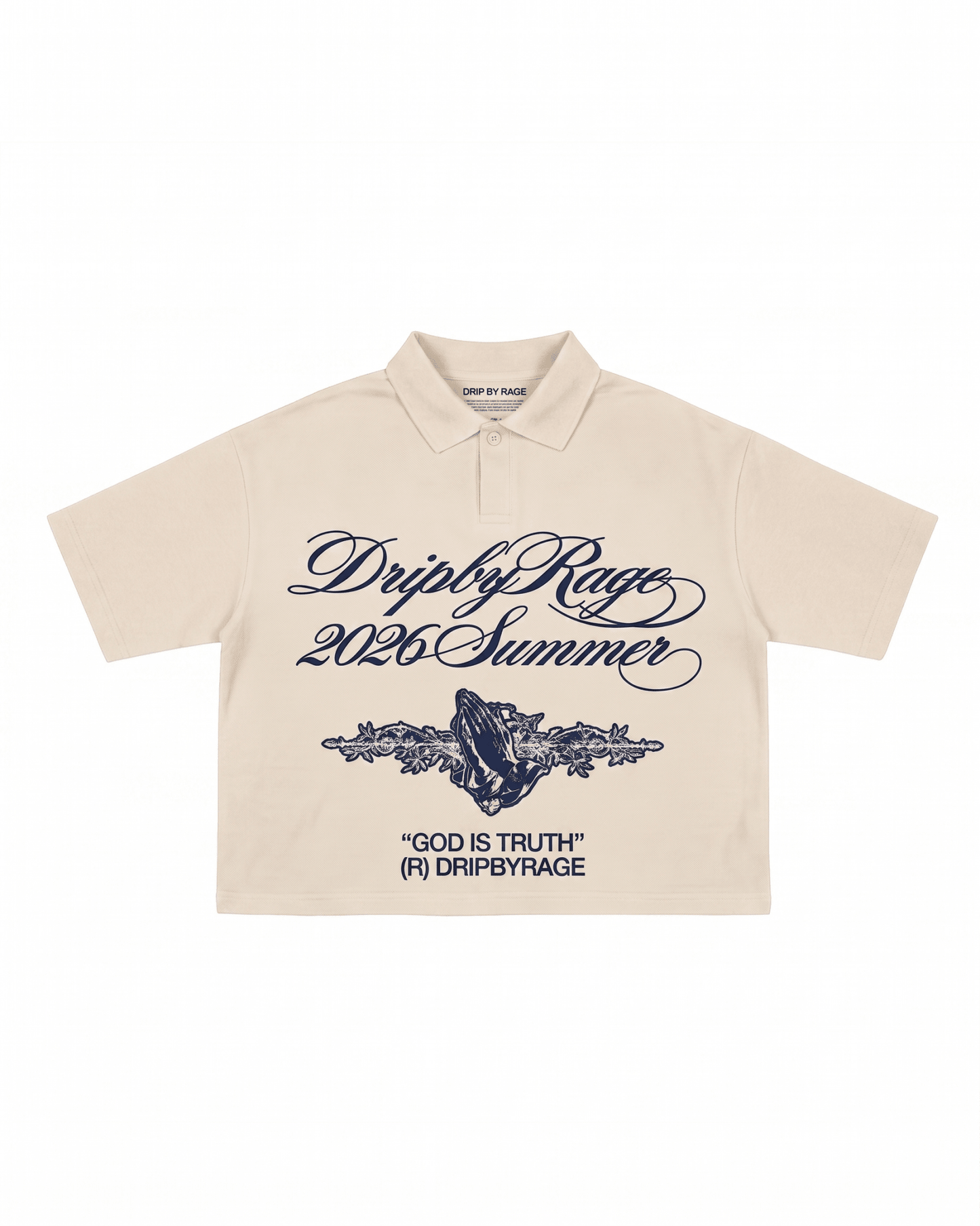 TRUTH OVERSIZED POLO T-SHIRT - Drip by Rage