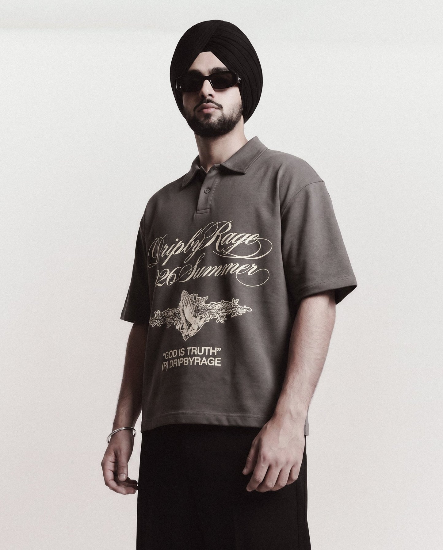 TRUTH OVERSIZED POLO T-SHIRT - Drip by Rage