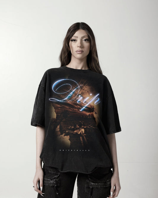 VILLAGE FADED T-SHIRT - Drip by Rage