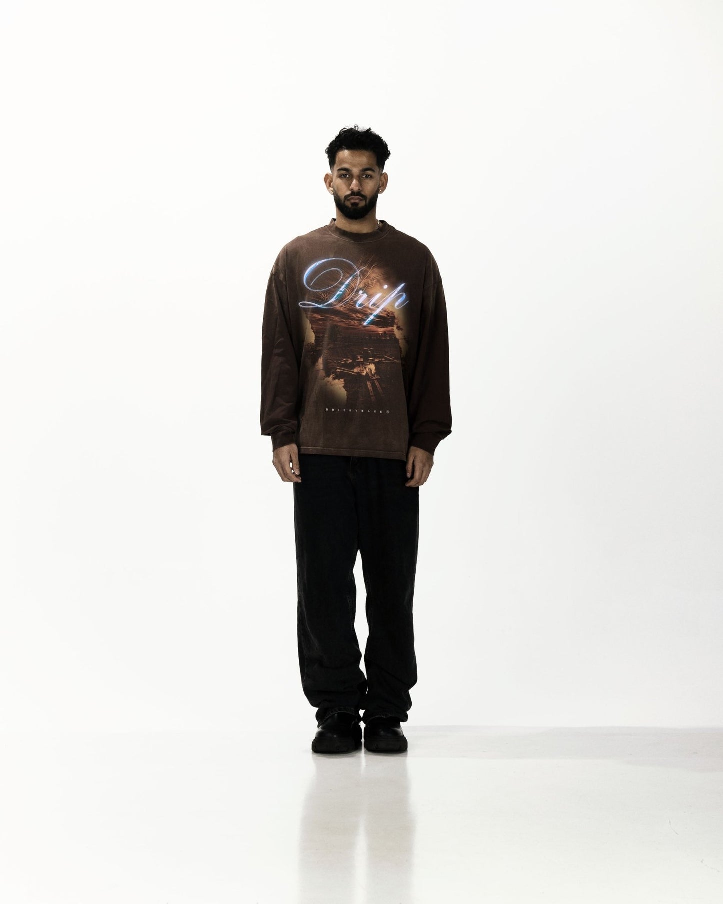 VILLAGE OVERSIZED FADED LONG SLEEVE - Drip by Rage