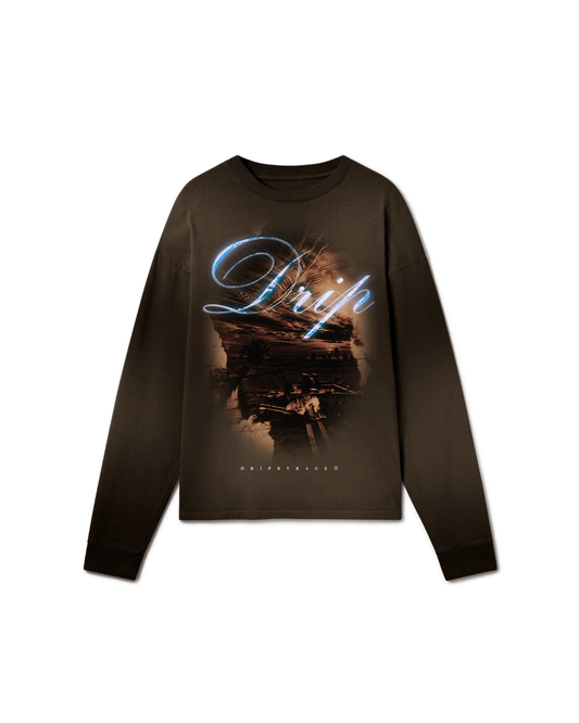 VILLAGE OVERSIZED FADED LONG SLEEVE - Drip by Rage