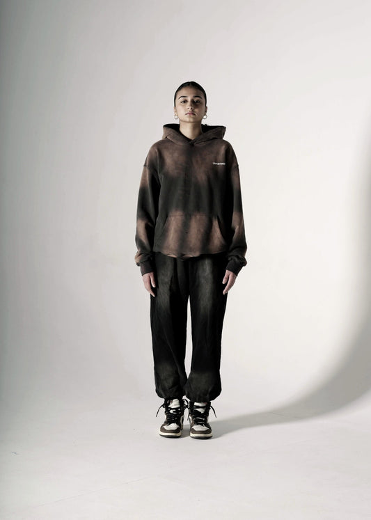 VINTAGE BURGUNDY FADED OVERSIZED PREMIUM HOODIE - Drip by Rage