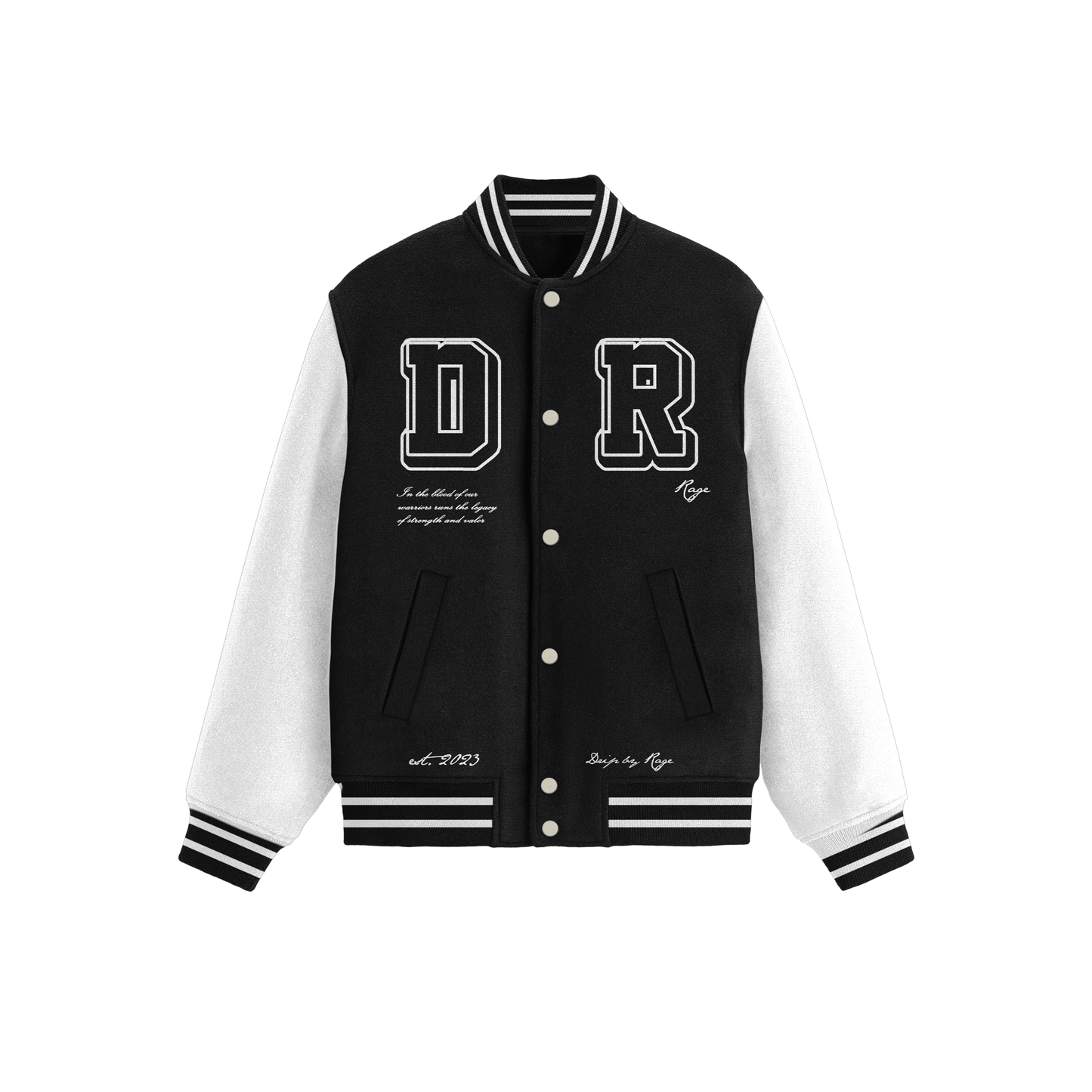 Warrior Blood Varsity Jacket - Drip by Rage