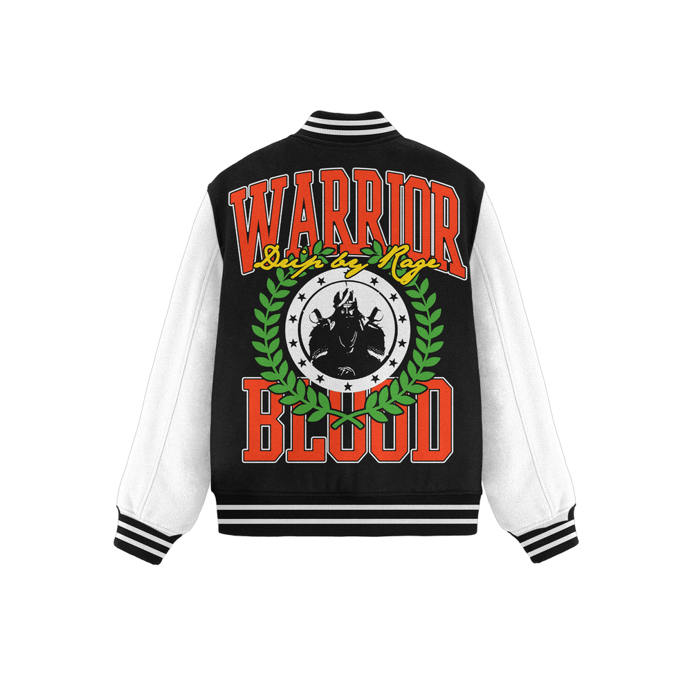 Warrior Blood Varsity Jacket - Drip by Rage