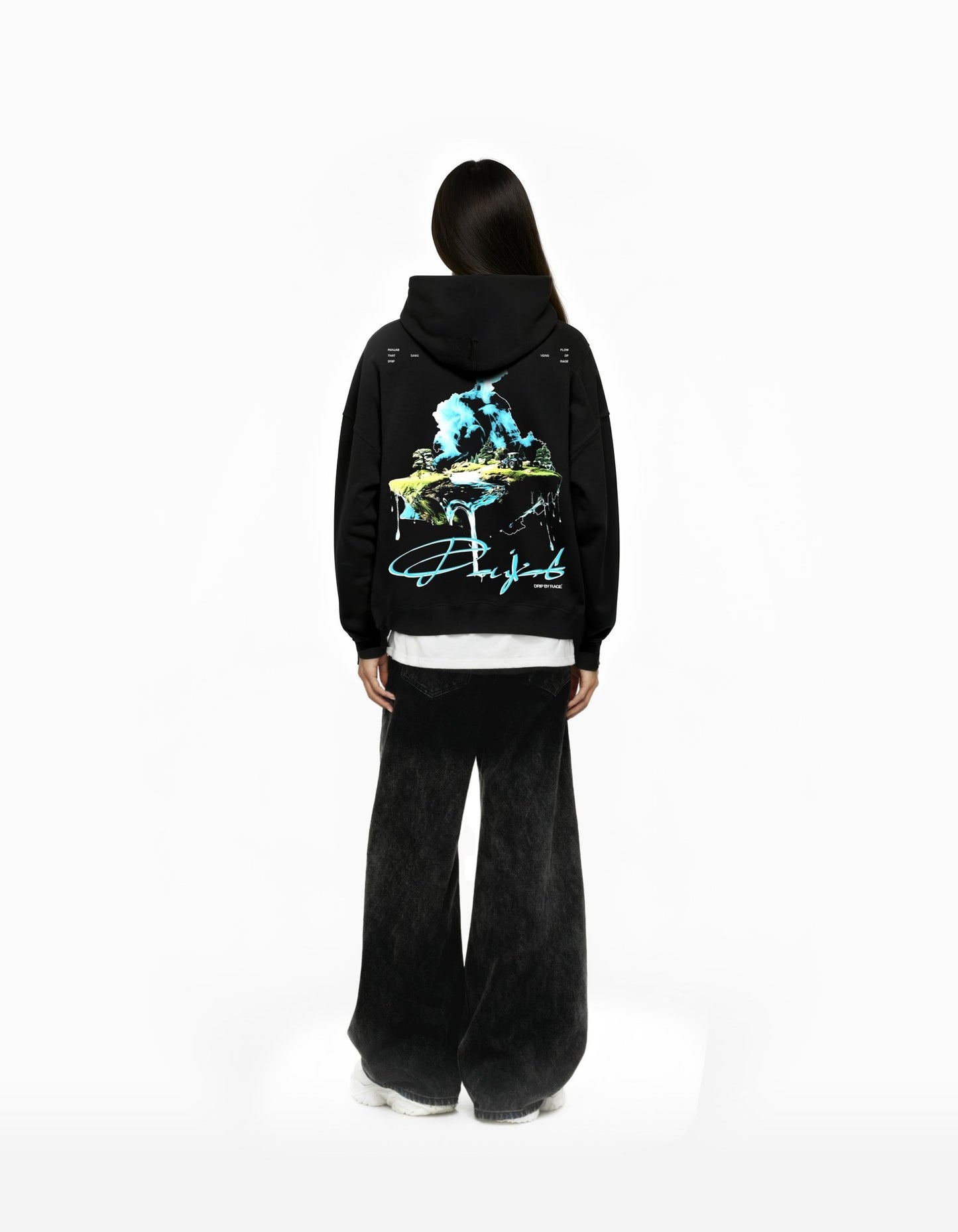 WATER OF PANJAB SUN FADED BOXY HOODIE - Drip by Rage