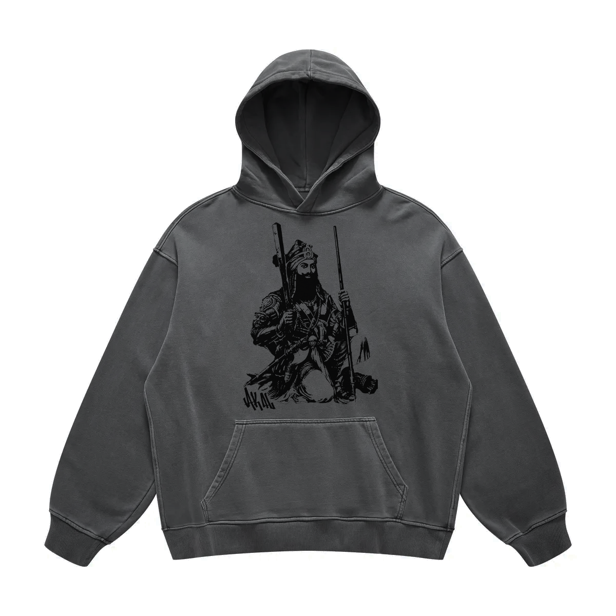 AKAL OVERSIZED FADED HOODIE GREY