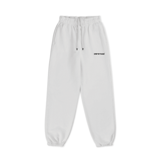 WHITE FRENCH TERRY SWEATPANTS - Drip by Rage