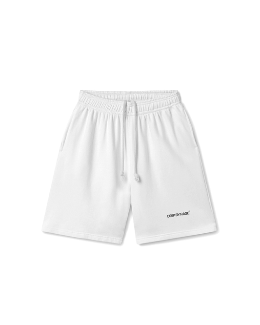 WHITE PREMIUM OVERSIZED SHORTS - Drip by Rage