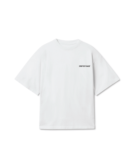 WHITE PREMIUM OVERSIZED T-SHIRT - Drip by Rage