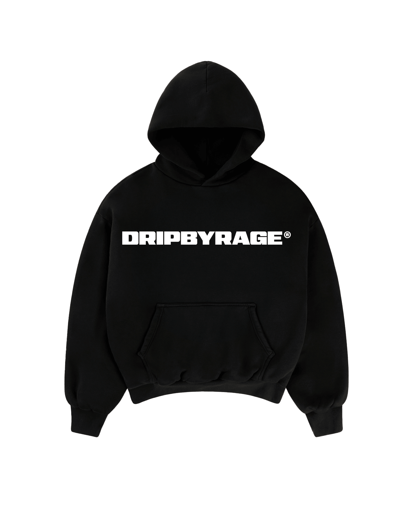 WINGS SUN FADED BOXY HOODIE - Drip by Rage