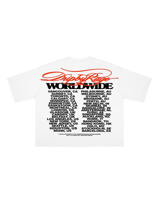 WORLDWIDE BOXY T-SHIRT - Drip by Rage