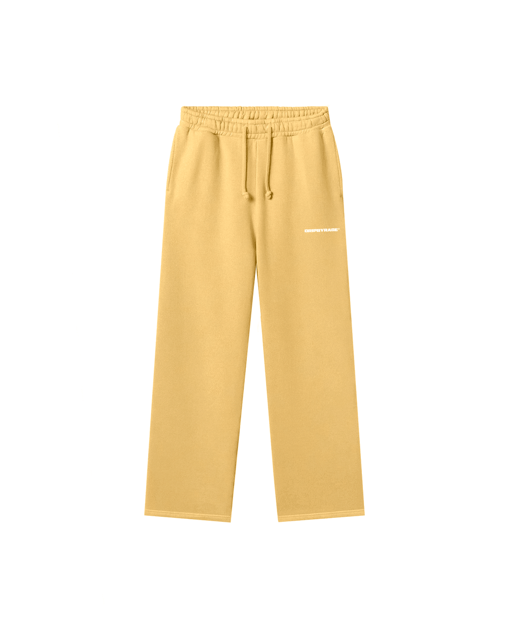 YELLOW RELAXED STRAIGHT SWEATPANTS - Drip by Rage