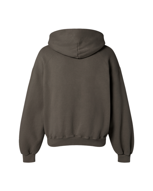 CHARCOAL GREY OVERSIZED FLEECE HOODIE