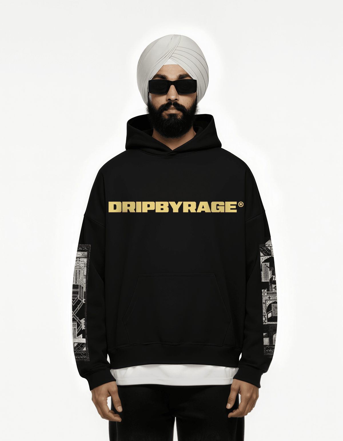 YUSUF ZULAIKHA SUN FADED BOXY HOODIE - Drip by Rage