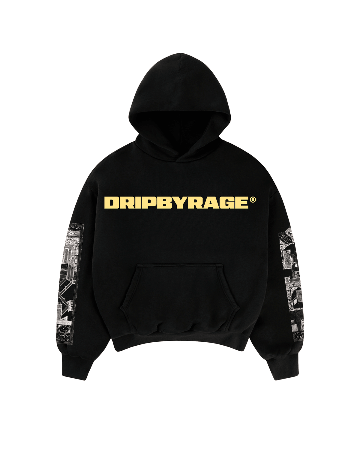 YUSUF ZULAIKHA SUN FADED BOXY HOODIE - Drip by Rage