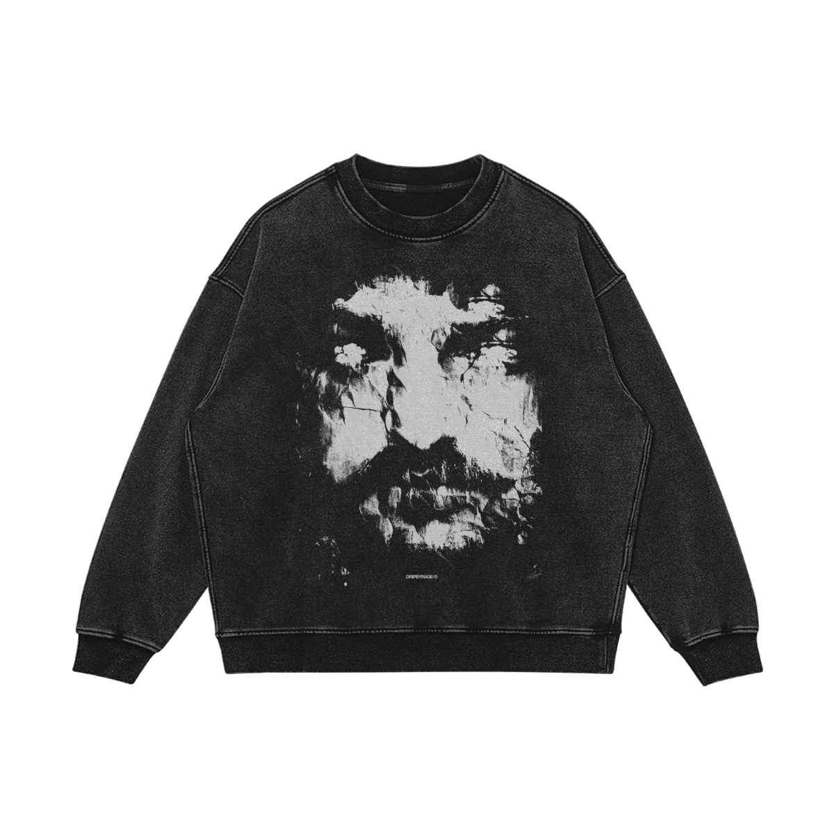 EYES OF DEVIL OVERSIZED FADED SWEATSHIRT - Drip by Rage